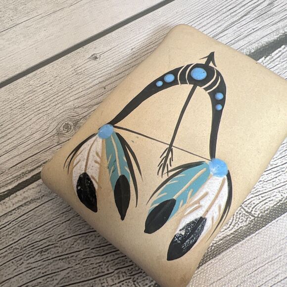 Vintage Signed Betty Selby Southwest Pottery Trinket Box 4 1/2”x3” - Picture 2 of 9